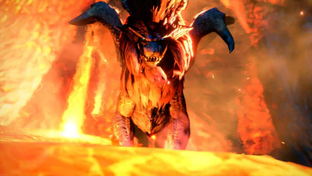 Teostra (Monster Hunter) video game Monster Hunter Rise HD Desktop Wallpaper | Background Image