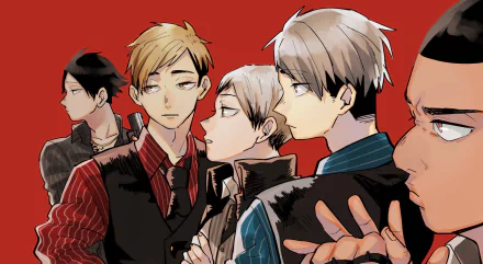 Inarizaki High School Rintarō Suna Aran Ojiro Osamu Miya Miya Atsumu Shinsuke Kita Anime Haikyū!! HD Desktop Wallpaper | Background Image