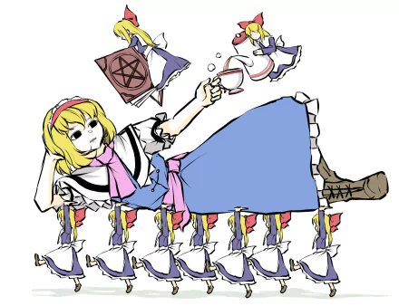 Shanghai Doll Alice Margatroid Anime Touhou HD Desktop Wallpaper | Background Image