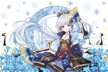 Kamisato Ayaka (Genshin Impact) video game Genshin Impact HD Desktop Wallpaper | Background Image