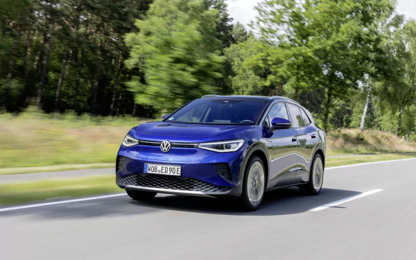 compact car electric car Volkswagen ID.4 Pro vehicle Volkswagen ID.4 HD Desktop Wallpaper | Background Image