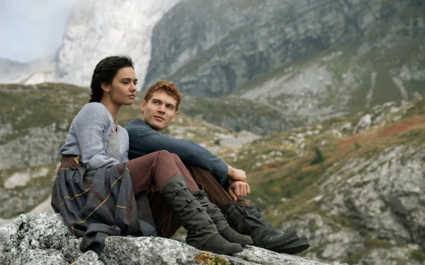 Rand Al'Thor Egwene Al'Vere Josha Stradowski Madeleine Madden TV Show The Wheel of Time HD Desktop Wallpaper | Background Image