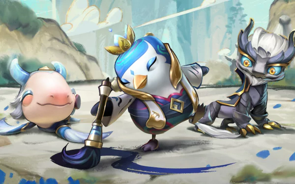 Ao Shin (League Of Legends) Paddlemar (League Of Legends) Featherknight (League Of Legends) video game League Of Legends HD Desktop Wallpaper | Background Image