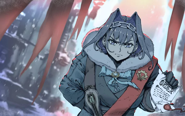 Frostpunk hololive Ouro Kronii Anime Virtual Youtuber HD Desktop Wallpaper | Background Image