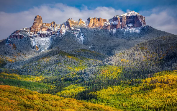 nature Courthouse Mountain HD Desktop Wallpaper | Background Image