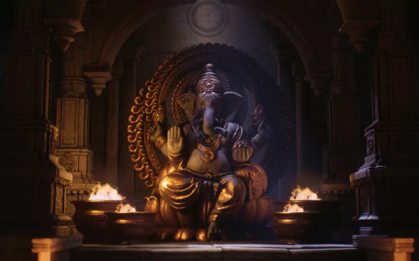 Ganesh religious hinduism HD Desktop Wallpaper | Background Image