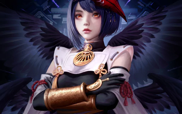 Kujou Sara video game Genshin Impact HD Desktop Wallpaper | Background Image