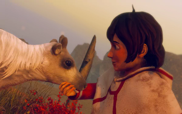 video game Skabma - Snowfall HD Desktop Wallpaper | Background Image