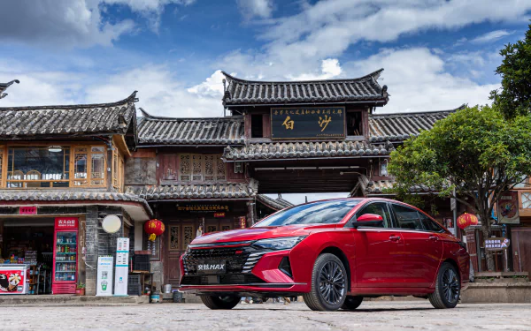 compact car vehicle Dongfeng Aeolus Yixuan HD Desktop Wallpaper | Background Image