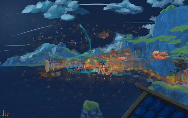 Liyue (Genshin Impact) video game Genshin Impact HD Desktop Wallpaper | Background Image