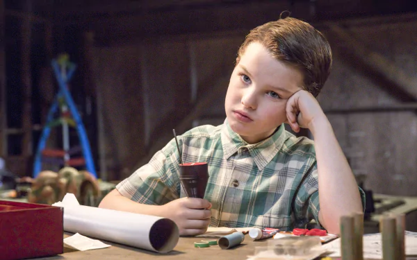 Sheldon Cooper Iain Armitage TV Show Young Sheldon HD Desktop Wallpaper | Background Image