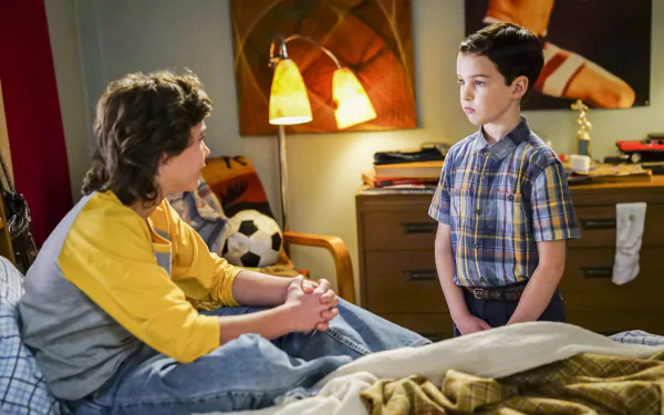 George Cooper Jr. Montana Jordan Sheldon Cooper Iain Armitage TV Show Young Sheldon HD Desktop Wallpaper | Background Image