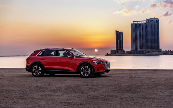 electric car SUV vehicle Audi E-Tron HD Desktop Wallpaper | Background Image