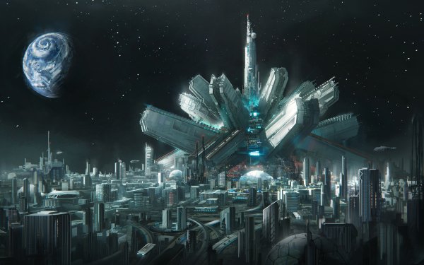 Sci Fi City Futuristic HD Wallpaper | Background Image