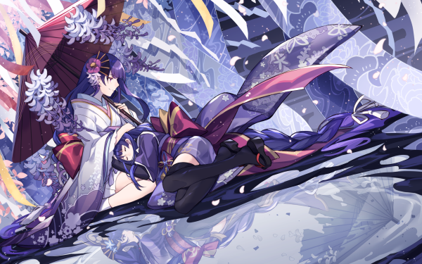 Video Game Genshin Impact Raiden Makoto Baal Raiden Shogun HD Wallpaper | Background Image