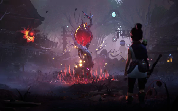 Kena (Kena: Bridge Of Spirits) video game Kena: Bridge of Spirits HD Desktop Wallpaper | Background Image