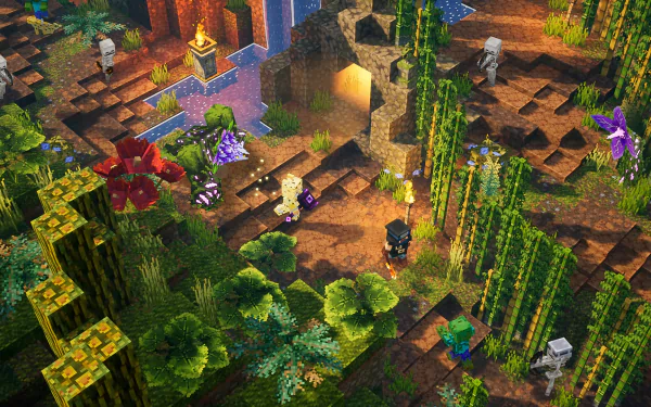 video game Minecraft: Dungeons HD Desktop Wallpaper | Background Image