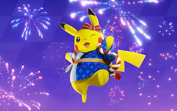 fireworks Pikachu video game Pokémon UNITE HD Desktop Wallpaper | Background Image