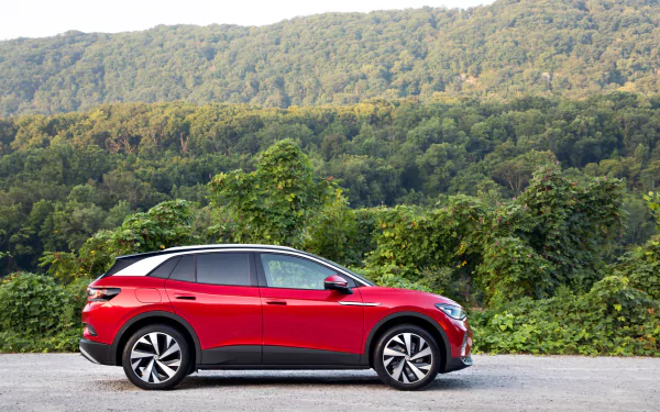 electric car compact car Volkswagen ID.4 AWD Pro S vehicle Volkswagen ID.4 HD Desktop Wallpaper | Background Image