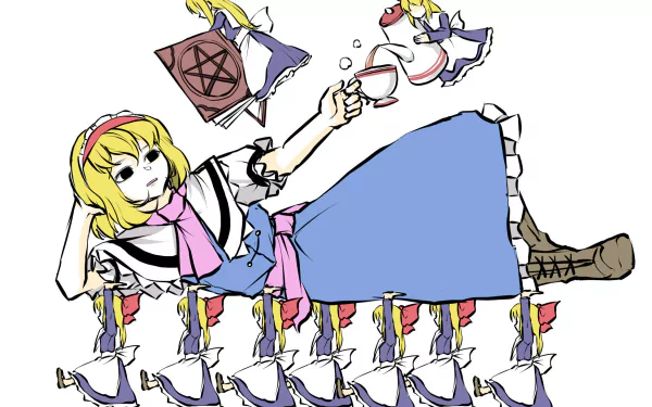 Shanghai Doll Alice Margatroid Anime Touhou HD Desktop Wallpaper | Background Image