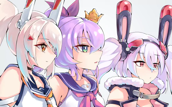Laffey (Azur Lane) Javelin (Azur Lane) Ayanami (Azur Lane) Anime Azur Lane HD Desktop Wallpaper | Background Image