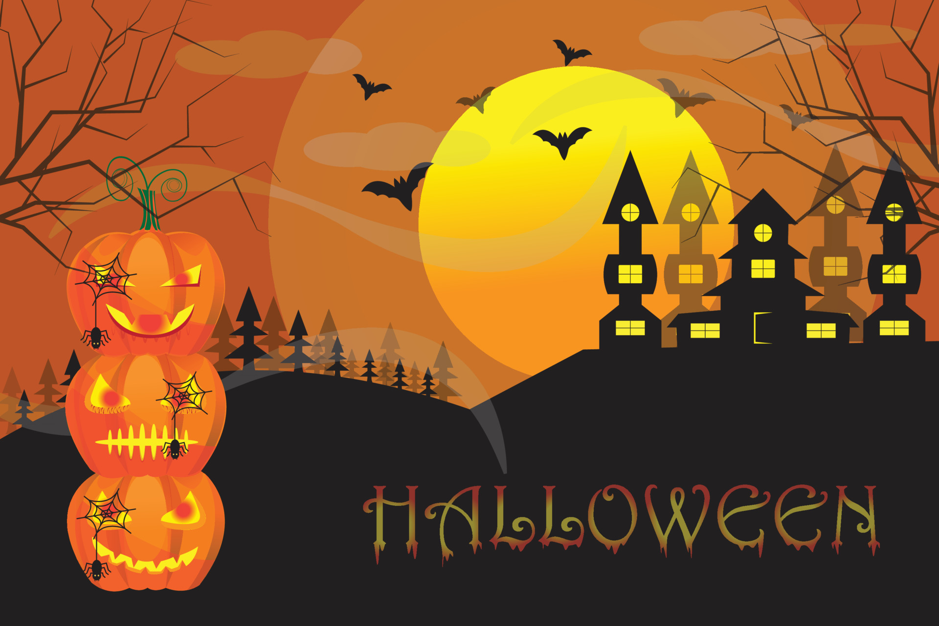 Download Jack O Lantern Holiday Halloween Hd Wallpaper