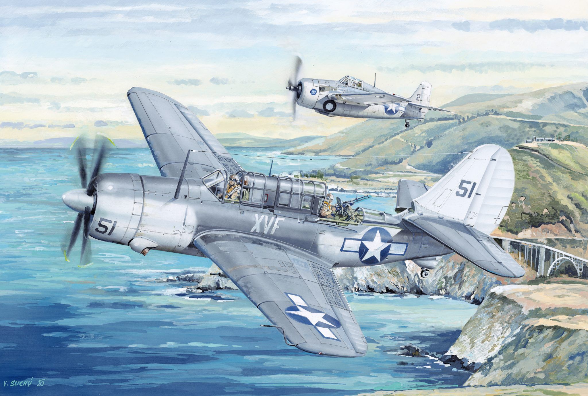 Military Curtiss SB2C Helldiver HD Wallpaper | Background Image