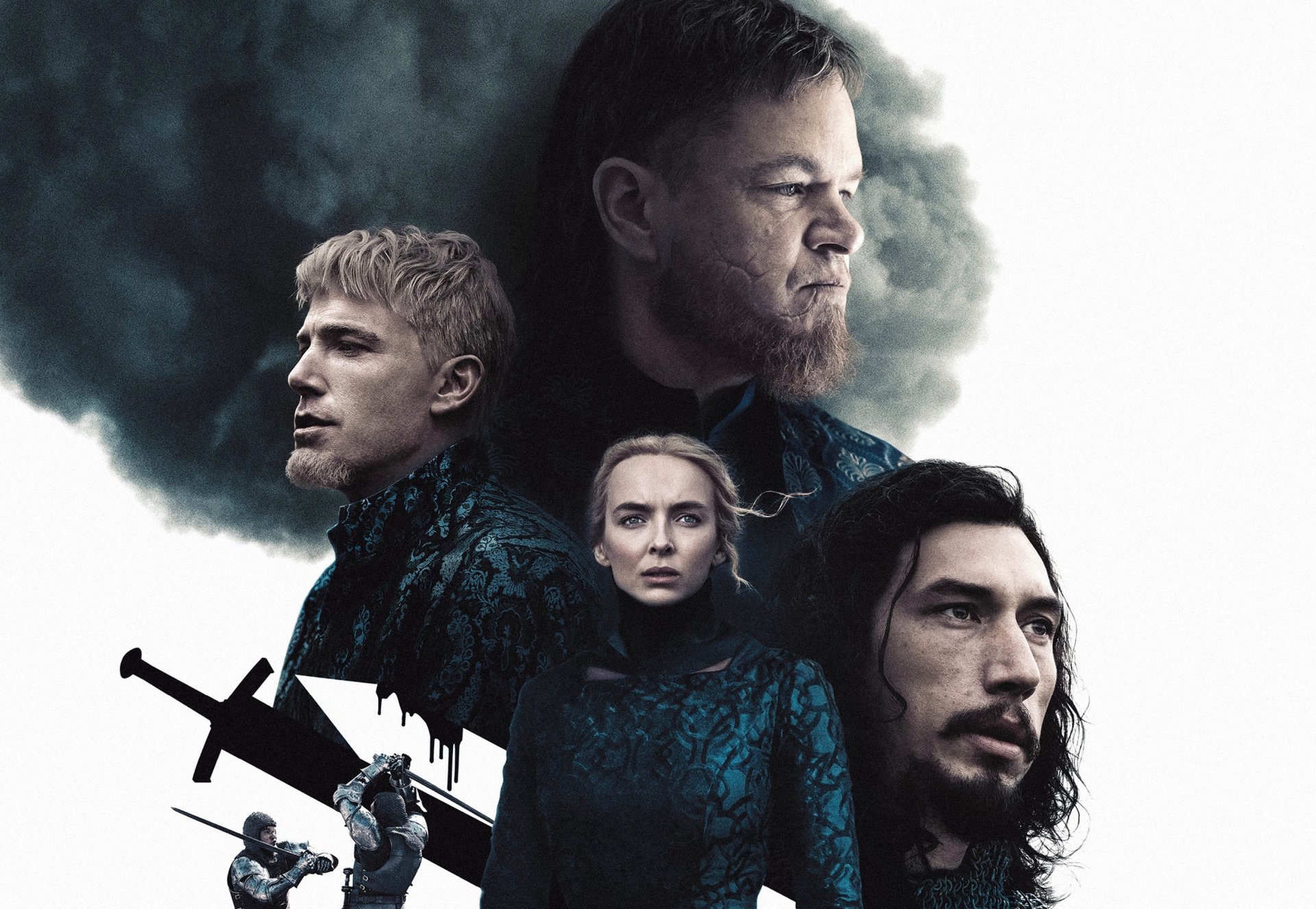 Download Ben Affleck Jodie Comer Matt Damon Adam Driver Movie The Last Duel HD Wallpaper