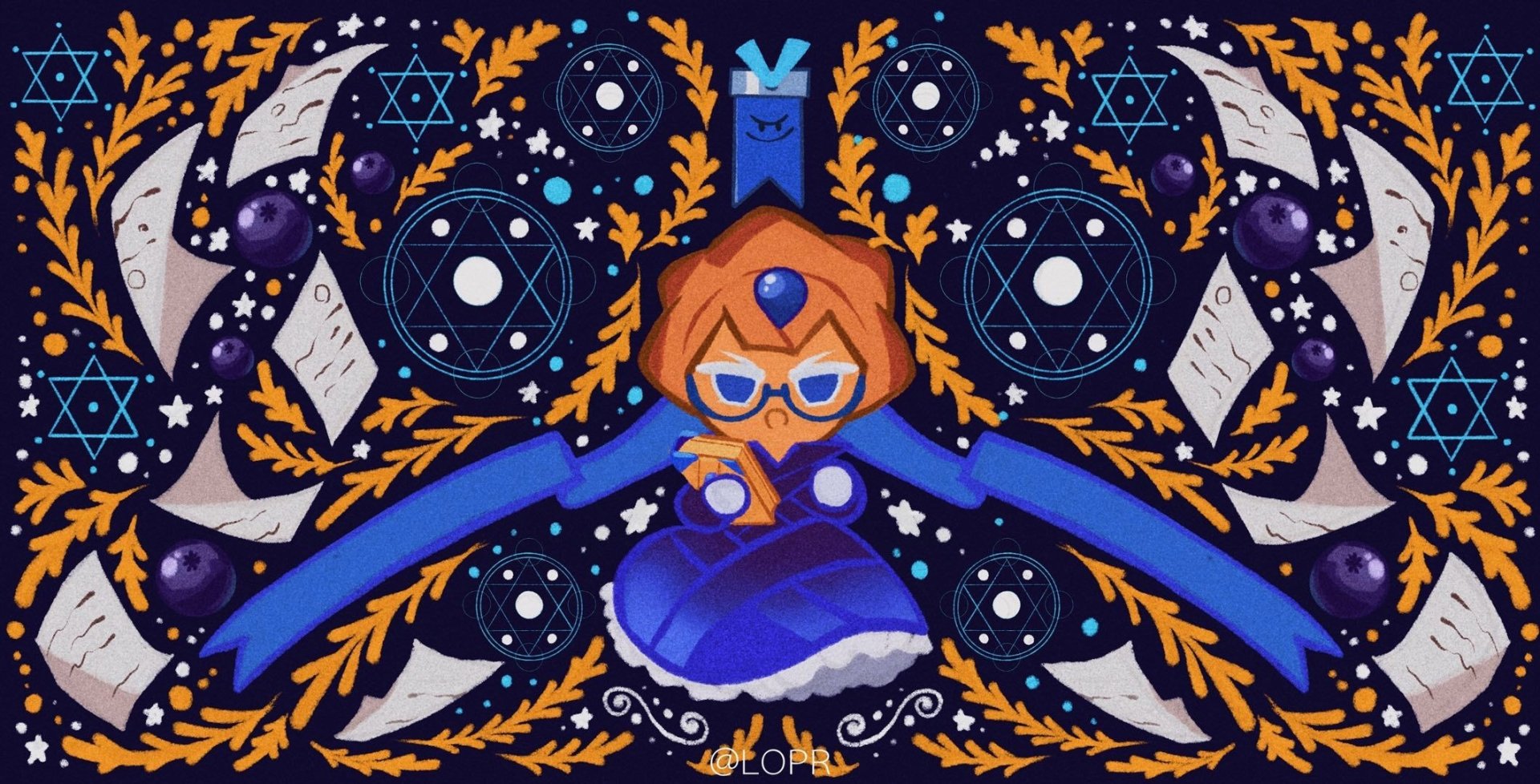 Download Blueberry Pie Cookie (Cookie Run) Video Game Cookie Run: OvenBreak HD Wallpaper