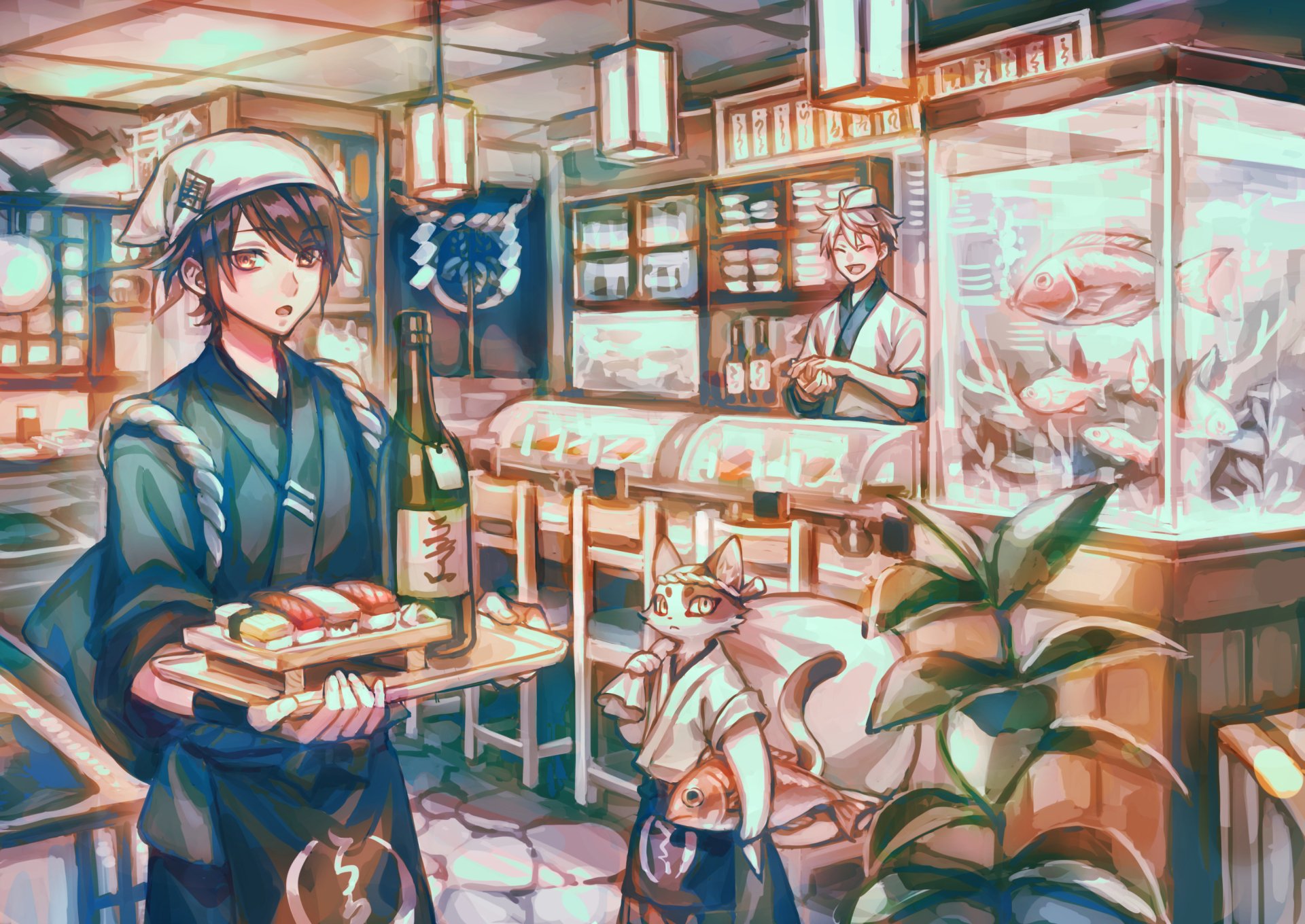 Download Sushi Anime Boy Anime Boy HD Wallpaper by zoff