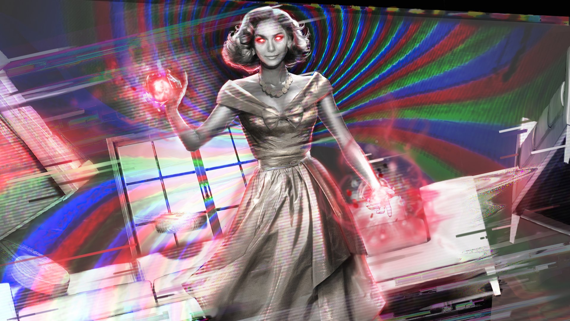 Download Wanda Maximoff Scarlet Witch TV Show WandaVision 4k Ultra HD Wallpaper by Greg Hopwood