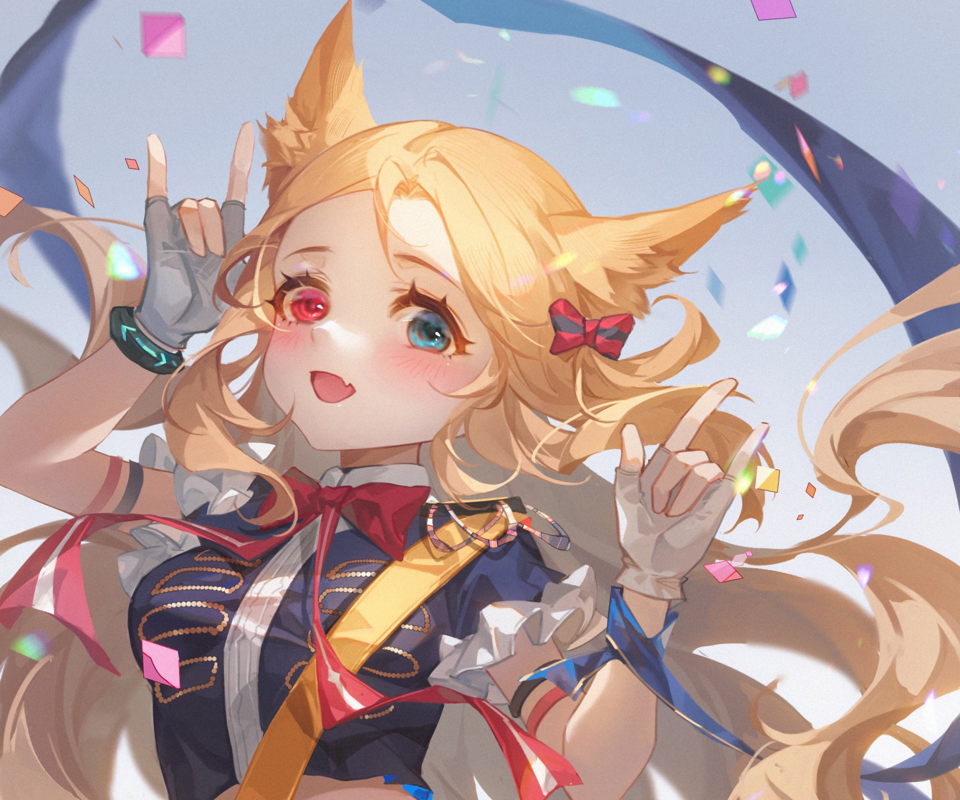 Download Animal Ears Heterochromia Archetto (Arknights) Video Game Arknights HD Wallpaper