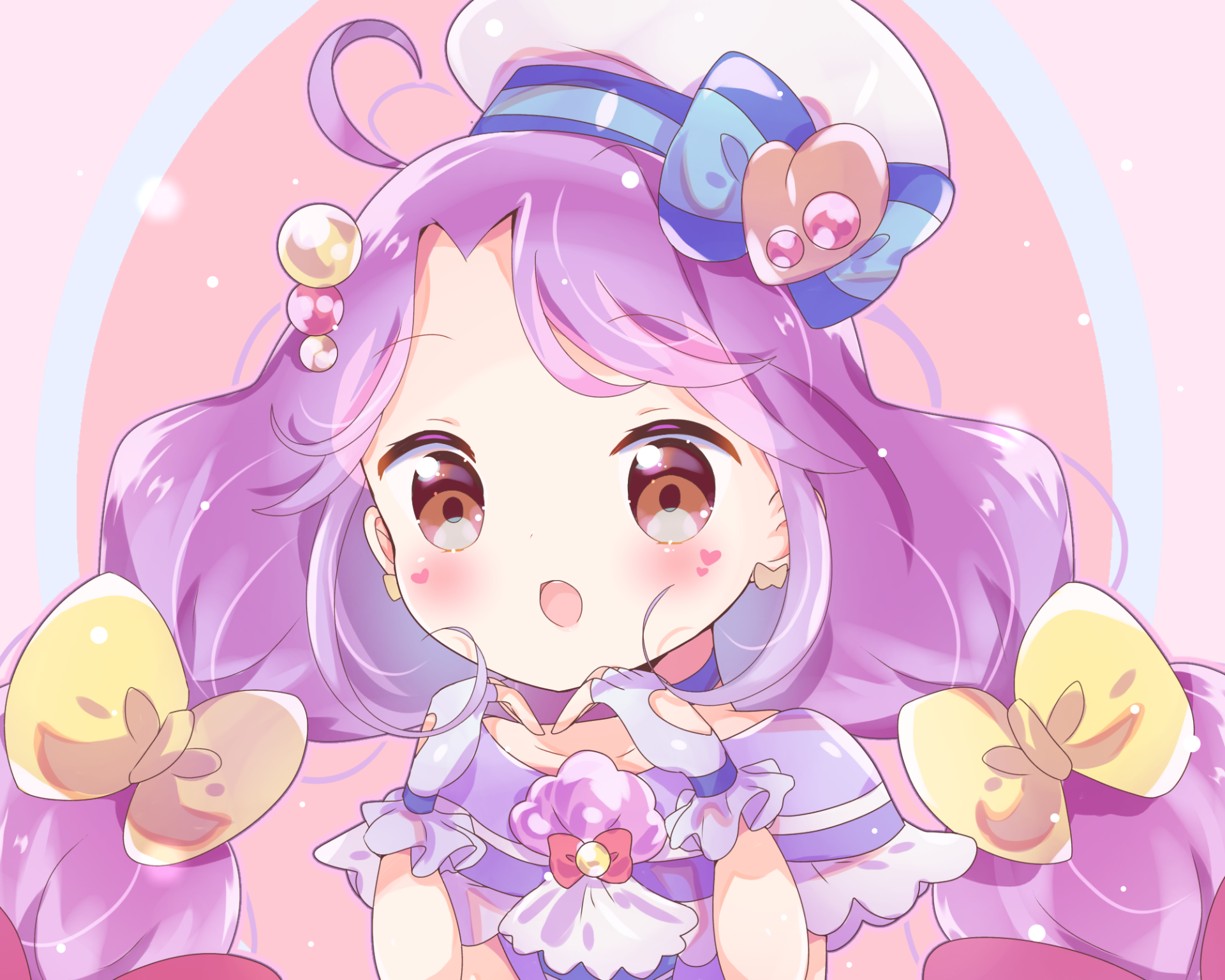 Download Purple Hair Sango Suzumura Anime Tropical-Rouge! Pretty Cure HD Wallpaper