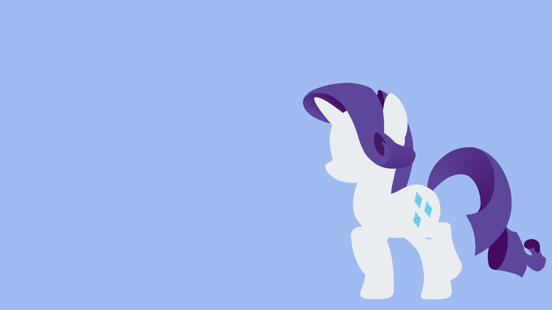 Download Minimalist Rarity (My Little Pony) TV Show My Little Pony: Friendship Is Magic 4k Ultra HD Wallpaper by toastybrownpotatoes