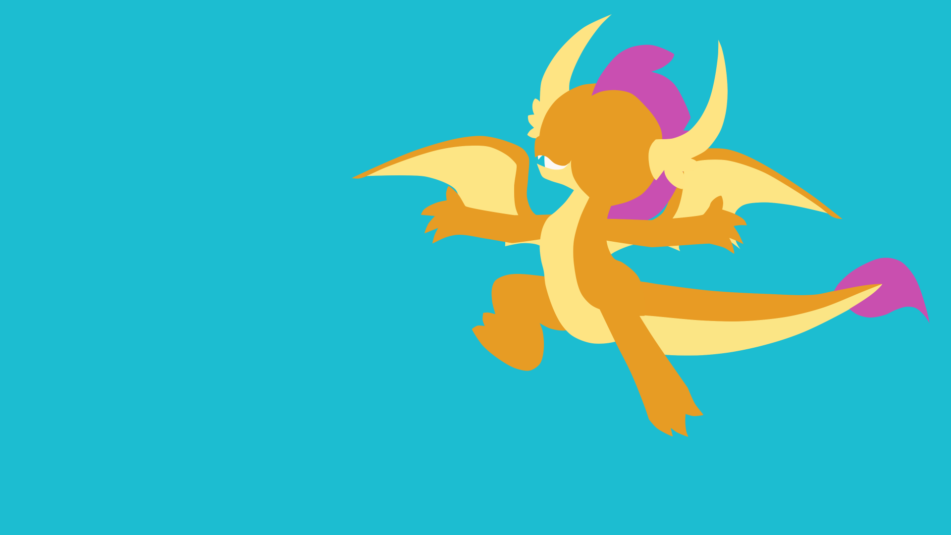Download Minimalist Smolder (My Little Pony) TV Show My Little Pony: Friendship Is Magic 4k Ultra HD Wallpaper by toastybrownpotatoes