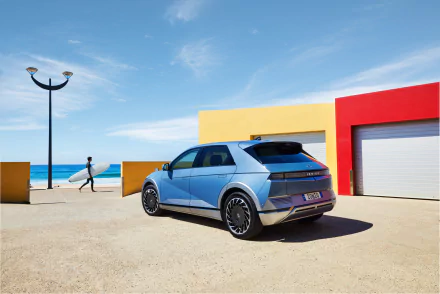 SUV vehicle Hyundai IONIQ 5 HD Desktop Wallpaper | Background Image