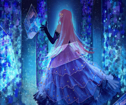 long hair dress Nikki (Miracle Nikki) video game Shining Nikki HD Desktop Wallpaper | Background Image