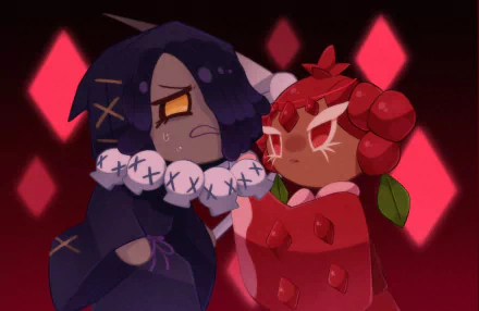 Pomegranate Cookie (Cookie Run) Licorice Cookie (Cookie Run) video game Cookie Run: OvenBreak HD Desktop Wallpaper | Background Image