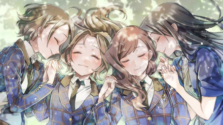 Koharu Yanagi Kyoko Yakumo Suzu Minase Hisame Honami Anime Shoujo☆Kageki Revue Starlight HD Desktop Wallpaper | Background Image