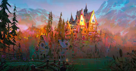 fantasy house HD Desktop Wallpaper | Background Image