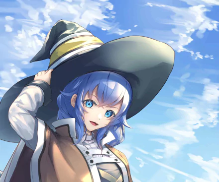 witch hat Roxy Migurdia Anime Mushoku Tensei: Jobless Reincarnation HD Desktop Wallpaper | Background Image