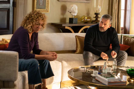 Valeria Golino Steve Carell TV Show The Morning Show HD Desktop Wallpaper | Background Image