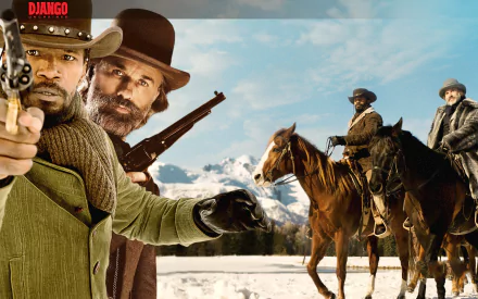 Jamie Foxx Christoph Waltz movie Django Unchained HD Desktop Wallpaper | Background Image
