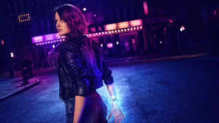manipulation leather jacket woman model HD Desktop Wallpaper | Background Image