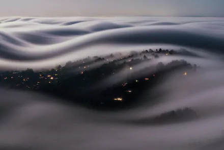 sea of clouds nature fog HD Desktop Wallpaper | Background Image