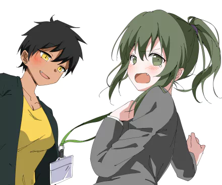 Natsumi Kurobe Futaba Igarashi Anime My Senpai is Annoying HD Desktop Wallpaper | Background Image