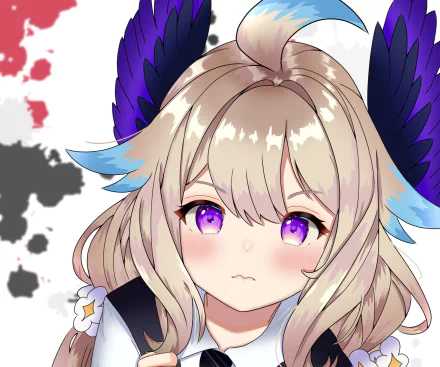 purple eyes Nijisanji Enna Alouette Anime Virtual Youtuber HD Desktop Wallpaper | Background Image