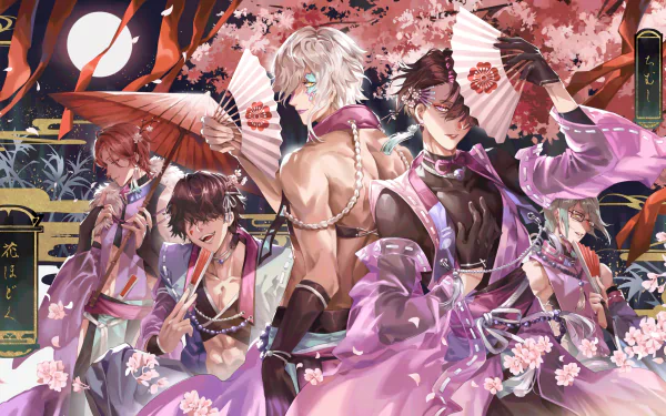 Zakuro (BlackStar) Qu (BlackStar) Mokuren (BlackStar) Kasumi (BlackStar) Hari (BlackStar) video game BlackStar ~Theater Starless~ HD Desktop Wallpaper | Background Image