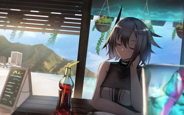 mood Greythroat (Arknights) video game Arknights HD Desktop Wallpaper | Background Image