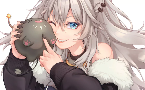 hololive Shishiro Botan Anime Virtual Youtuber HD Desktop Wallpaper | Background Image